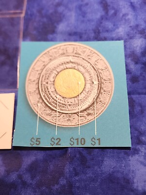 #ad Mexican 5 Coin Lot Pesos Centavos Circulated Aztec calendar Moneda 1996 2022 $8.66