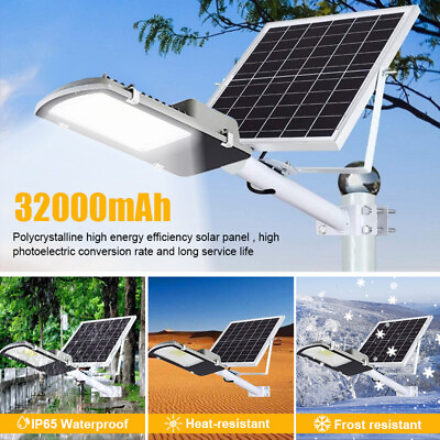1000000LM 1000W Commercial Solar Street Light LED IP65 Dusk Dawn Road LampPole $59.99