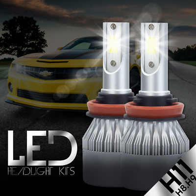 #ad Pair Cree COB H9 H11 H8 388W 38800LM LED Headlight Bulbs Car kit 6000K White $15.98