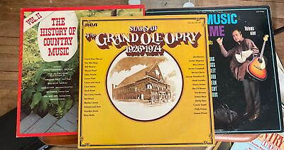 #ad Three Vintage Country Music Albums Lp $9.99