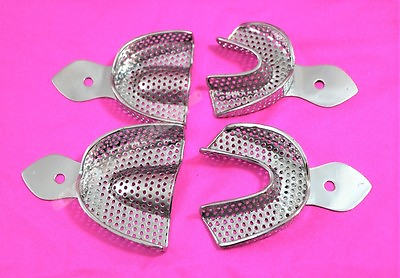 #ad 32 EA DENTAL STAINLESS STEEL PERFORATED IMPRESSION EDENTULOUS TRAY AUTOCLAVABLE $91.99