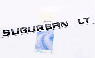 #ad Black SUBURBAN LT Nameplate EMBLEM Letter for GM 07 16 Chevrolet SUBURBAN Fu $19.77