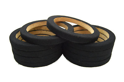 #ad 10 Pieces 6.5 Inch MDF Wood Speaker Spacer Rings with Black Carpet 5 Pair $42.90