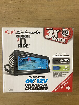 #ad Schumacher Charge N Ride 6V 12V Universal Charger CR5 Fast Charge Ride On Toys $29.95