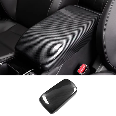 #ad Carbon fiber look Central armrest storage box Cover For Honda Accord 2023 2024 $42.04