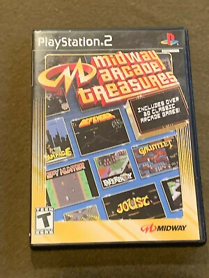 #ad Sony PlayStation PS2 Midway Arcade Treasures Video Game Rated T $16.99