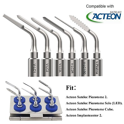 #ad Dental Ultrasonic Extraction Kit Acteon Satelec Piezotome Cube Tips LC2 LC2L LC1 $267.99