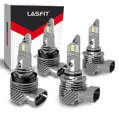 #ad #ad LASFIT LED Headlight Bulbs Conversion Kit 9005 H11 High Low Beam White 6000K $27.99