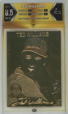 #ad TED WILLIAMS RCG 8.5 1997 PROMINT 22K GOLD #03306 $21.25