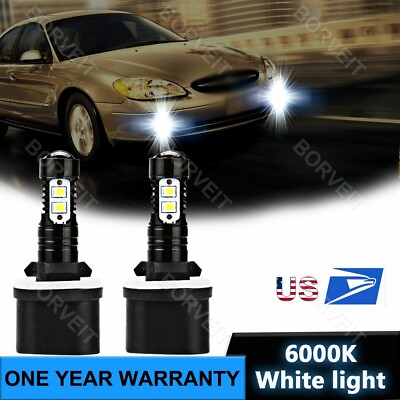 #ad LED Car Fog Light Bulbs For Ford Taurus 2000 2007 2pcs 50W 880 KIt White 6000k $17.99