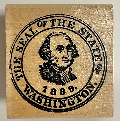 #ad The Seal Of The State Of Washington Rubber Stamp $5.25