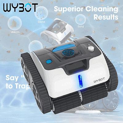 #ad Wybot Pool Cleaners Robotic Automatic Vacuum Cleaner in above Ground Cordless $289.99