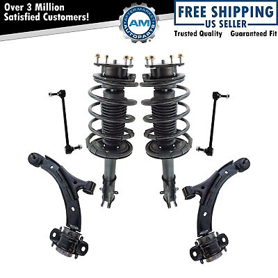 #ad 6 Piece Suspension Kit Complete Struts Control Arms Sway Bar End Links New $395.99
