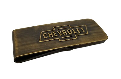 #ad Chevrolet Money Clip Solid Brass With Antique Finish $16.99