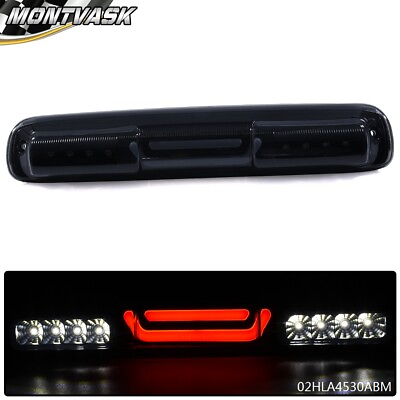 Black Smoked 3D LED Bar 3rd Brake Cargo Light Fit For 99 07 Silverado Sierra $21.78