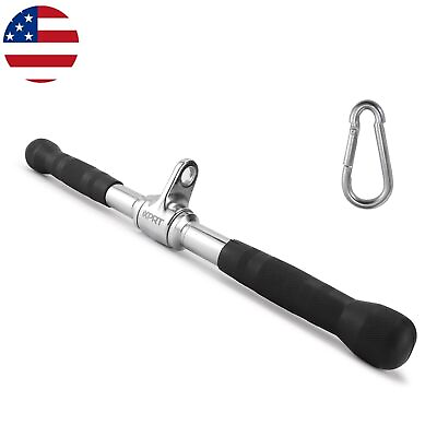#ad #ad Cable Exercise Attachment D Handle Pull Down AccessoriesStraight Rotating Bar $18.34