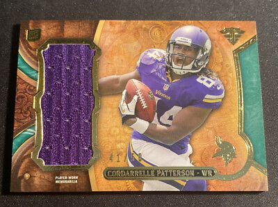 #ad 2013 Triple Threads Jumbo Relics Green 50 Cordarrelle Patterson Rookie RC $11.99