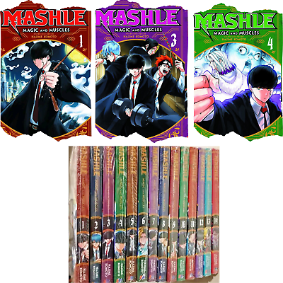 #ad MASHLE Magic and Muscles English Comics Vol. 1 14 Full Set Complete Manga DHL $145.00