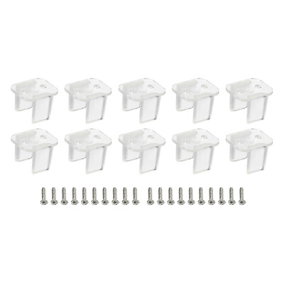#ad 100pc LED Mounting Clip Fixing Clamp Holder Fit 8mm Strip Lighting $13.66
