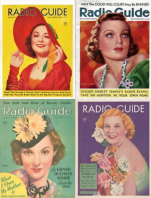 #ad 259 Old Issues of Radio Guide Stars Shows Programs Magazine 1932 1938 on DVD $12.99