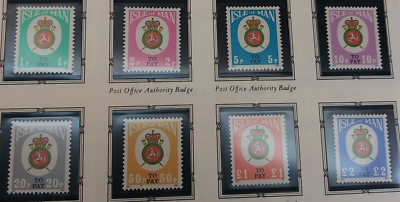 #ad Isle of Man 1982 Postage Dues. Lot of 8 stamps. $3.99