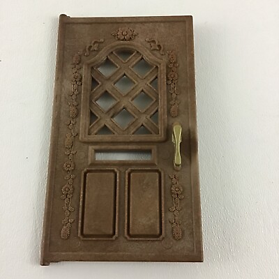 #ad Calico Critters Red Roof Country Cottage Replacement Front Door Brown Epoch $11.16