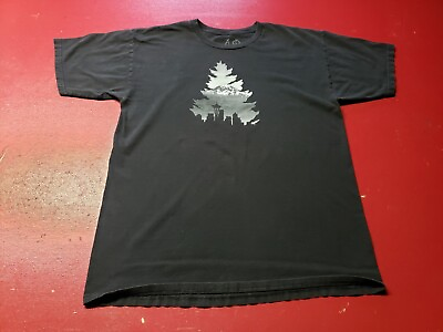 #ad Casual Industrees T Shirt Seattle Mt. Rainer Blk L 100% Cotton Brewery Crafted $18.00
