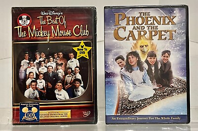 #ad 2 Classic DVD#x27;s The Mickey Mouse Club amp; The Phoenlx amp; the Carpet NEW Mfg. Sealed $8.99