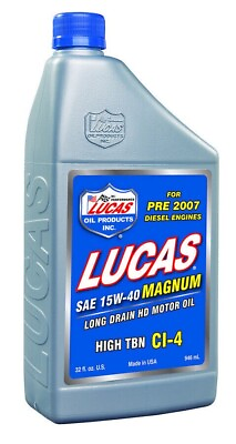#ad Lucas Oil 10075 Ci 4 Diesel Oil 15W40 Magnum High TBN 1 Quart $24.23