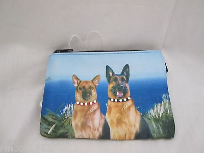 #ad German Shepard Dog Dogs Photo Coin Purse with Rhinestones NEW $11.94