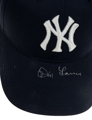 #ad DON LARSEN AUTOGRAPHED NEW YORK YANKEES HAT 1956 WORLD SERIES PERFECT GAME JSA $250.00