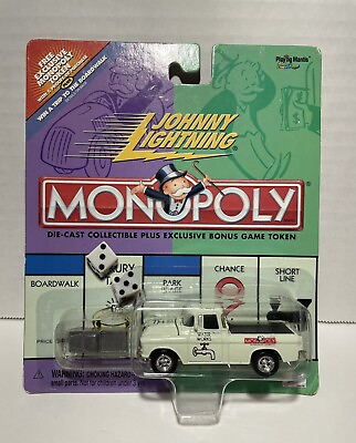 #ad Johnny Lightning MONOPOLY Chevy Cameo Water Works 2000 Die Cast Car NIP $10.55