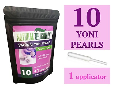 #ad 10x Natural Herbal Womb Yoni Pearls Vaginal Cleansing Healing Detox Yonis $24.99