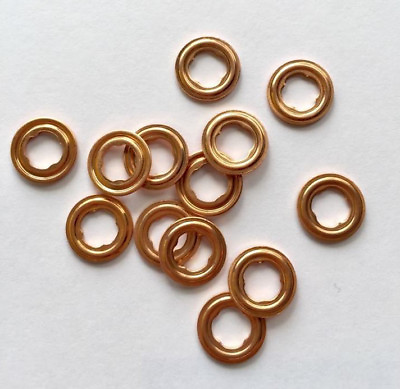 #ad Diesel Injector Copper Sealing Washer Injector Copper Gasket 14 x 1.3mm Set of 8 $6.99