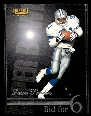 #ad 1996 Pinnacle Deion Sanders #186 Dallas Cowboys $1.20