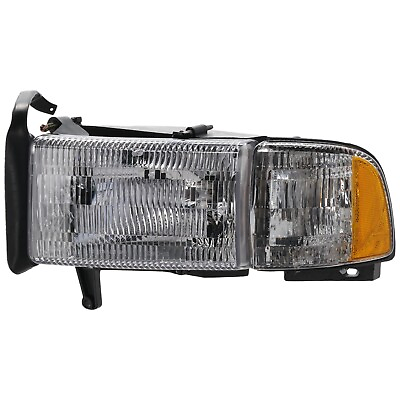 #ad Headlight Headlamp w Corner Light Driver Side LH for Dodge Ram Pickup Truck $32.85