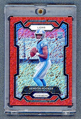 #ad #ad HENDON HOOKER 2023 Panini Prizm Lions Red Shimmer Prizm Rookie Card # 35 $399.99
