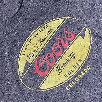 #ad Coors Brewery Beer T Shirt Short Sleeve Small $11.87