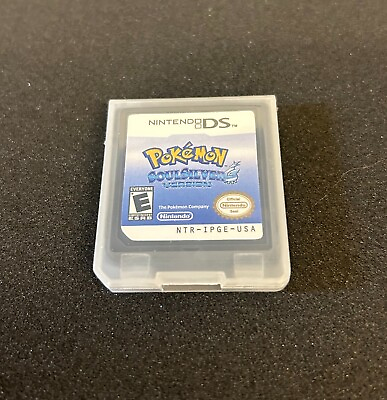 #ad Pokemon SoulSilver Version for Nintendo DS NDS 3DS US Game Card 2010 Tested VG $34.99