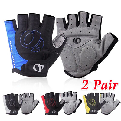 #ad 2Pair Cycling Bike Gloves Half Finger MTB Mountain Bicycle Sports Gloves Cycling $13.99