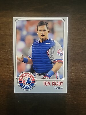 #ad Tom Brady Baseball Card #12 Montreal Expos $7.49