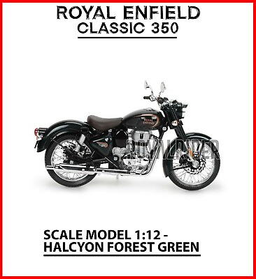 #ad Fits Royal Enfield quot;Classic 350 1:12 Scale Model HALCYON FOREST GREEN Colorquot; $44.10