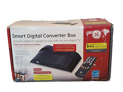 #ad GE Smart Digital Converter Box 23333 DTV with Remote. $21.99