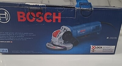 #ad Bosch 4 1 2quot; X LOCK Ergonomic Angle Grinder with Paddle Switch Black Blue... $49.99