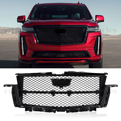 #ad 2021 2022 2023 CADILLAC ESCALADE SPORT PLATINUM FRONT GRILLE W CAMERA HOLE OEM $599.00