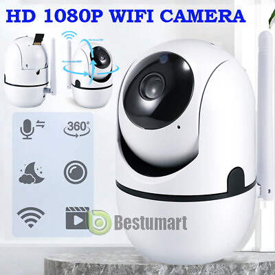 #ad HD Wireless Light PTZ Camera Indoor Night Smart Home Security Wifi Baby Monitor $22.71