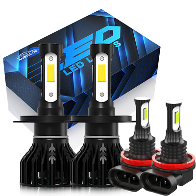 #ad For Honda Fit 2007 2008 2020 H4 LED Headlight H11 Fog Light Dual Beam Bulbs $39.99