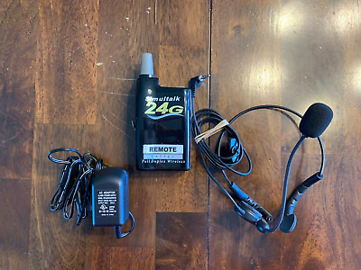 #ad Eartec Simultalk 24G Wireless Remote Adaptor Headset $29.99