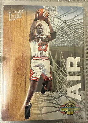 #ad 1993 94 Fleer Ultra Michael Jordan Famous Nicknames quot;Airquot; #7 Chicago Bulls HOF $27.95