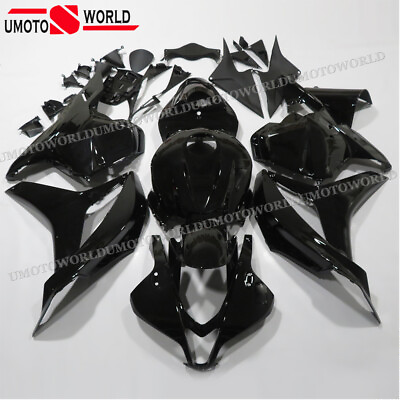#ad Glossy Black ABS Fairing Kit Bodywork For Honda CBR600RR 2009 2012 2010 2011 F5 $349.01